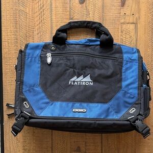 OGIO Flatiron Black and Blue Messenger Bag